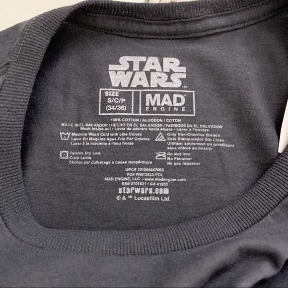 NWT Men’s Star Wars Officially Licensed Mandalorian The Child Crew Neck T-Shirt - Picture 7 of 7
